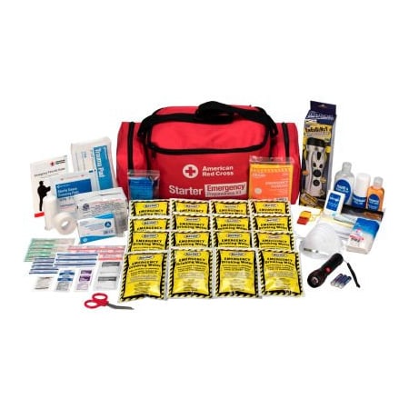 Acme United American Red Cross 91050 Emergency Preparedness Backpack, Red Cross, Starter 91050